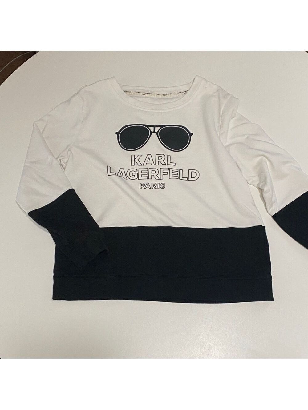 Karl Lagerfeld Kids White and Black Shirt